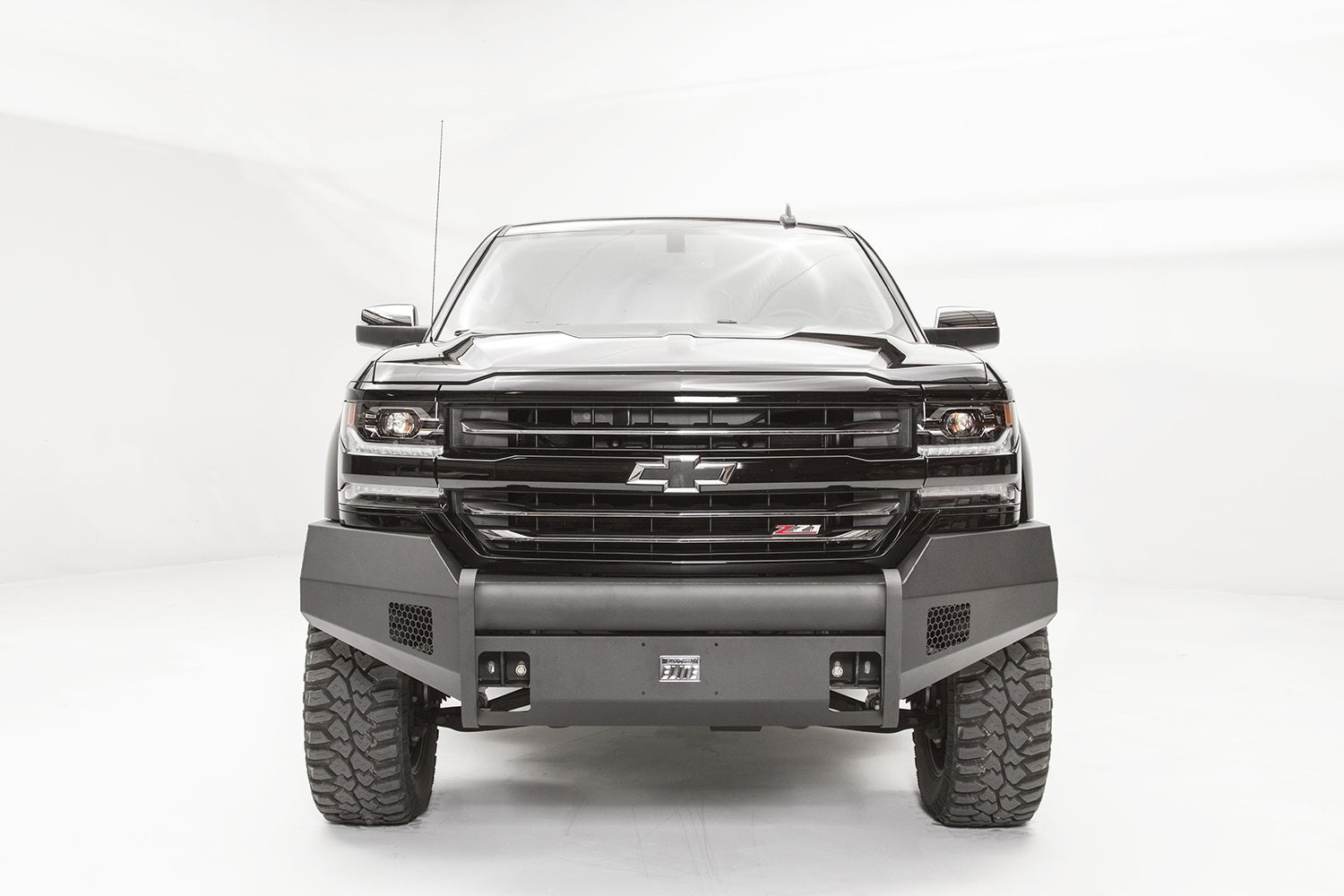 Fab Fours CS16-R3861-1 Elite Front Bumper; 2 Stage Black Powder Coated; w/No Guard; Fab Fours CS16-R3861-1