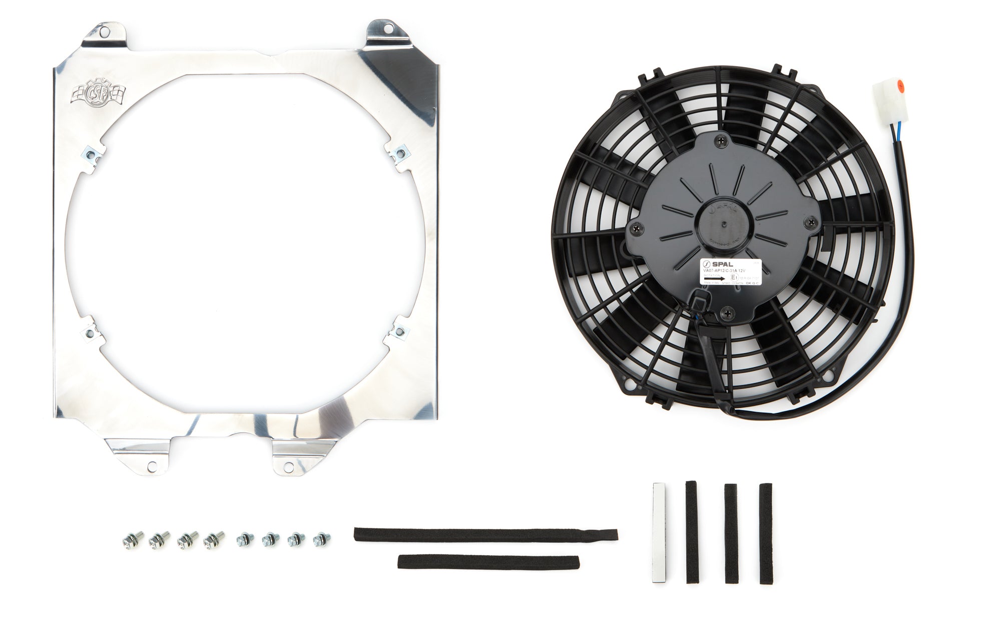 CSF Cooling - Racing & High Performance Division 2858F Fan Shroud/Fan 92-00 Civic Aluminum CSF Cooling - Racing & High Performance Division 2858F