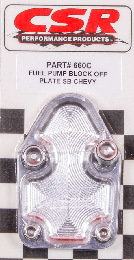 CSR Performance 660C SBC F/P Block-Off Plate - Clear CSR Performance 660C