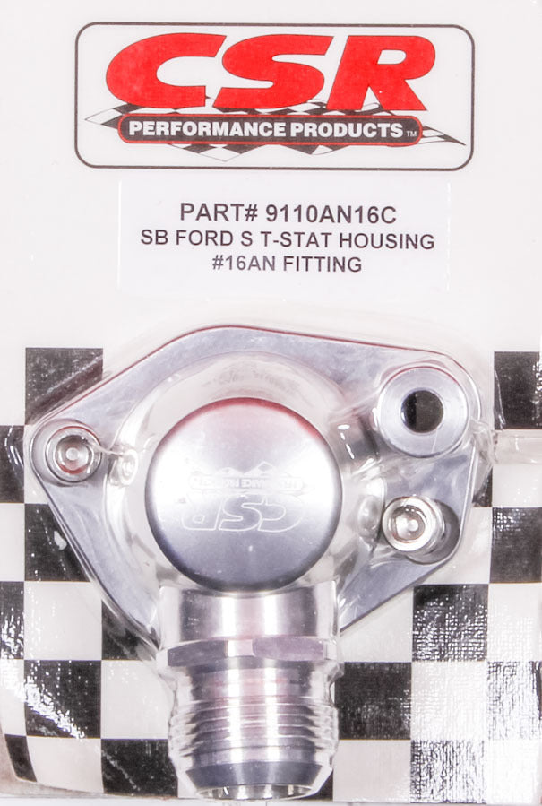 CSR Performance 9110AN16C SBF Swivel Thermostat Housing - Clear CSR Performance 9110AN16C