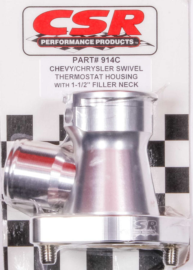 CSR Performance 914C Chevy 360 Swivel Filler Neck - Clear CSR Performance 914C