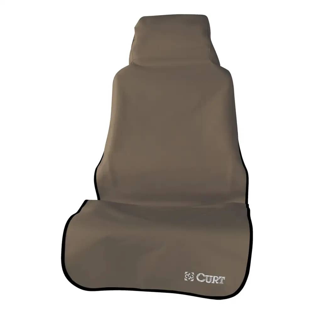 CURT 18502 SEAT DEFENDER 58" X 23" REMOVABLE WATERPROOF BROWN BUCKET SEAT COVER CURT 18502