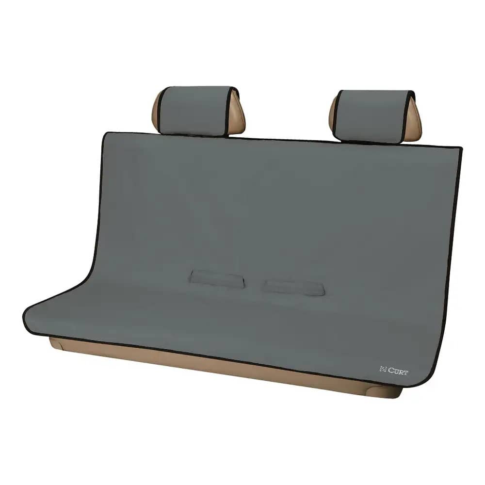 CURT 18510 SEAT DEFENDER 58" X 55" REMOVABLE WATERPROOF GREY BENCH SEAT COVER CURT 18510