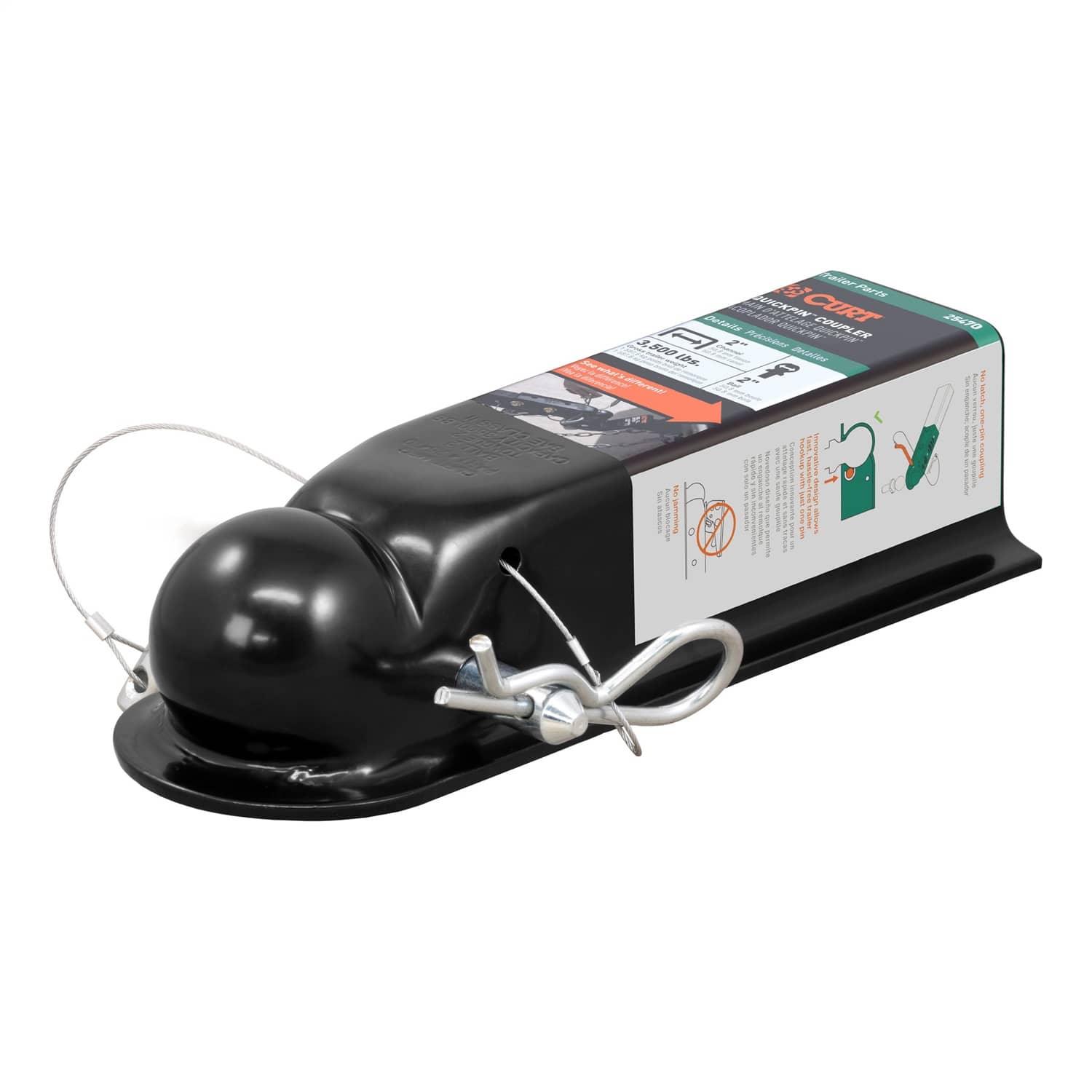 CURT 25470 QUICKPIN COUPLER 2X2 CURT 25470