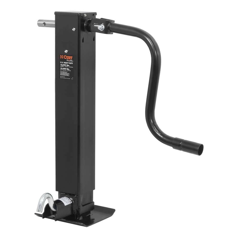 CURT 28512 Direct-Weld Square Jack with Side Handle (12,000 lbs, 12-1/2" Travel) CURT 28512