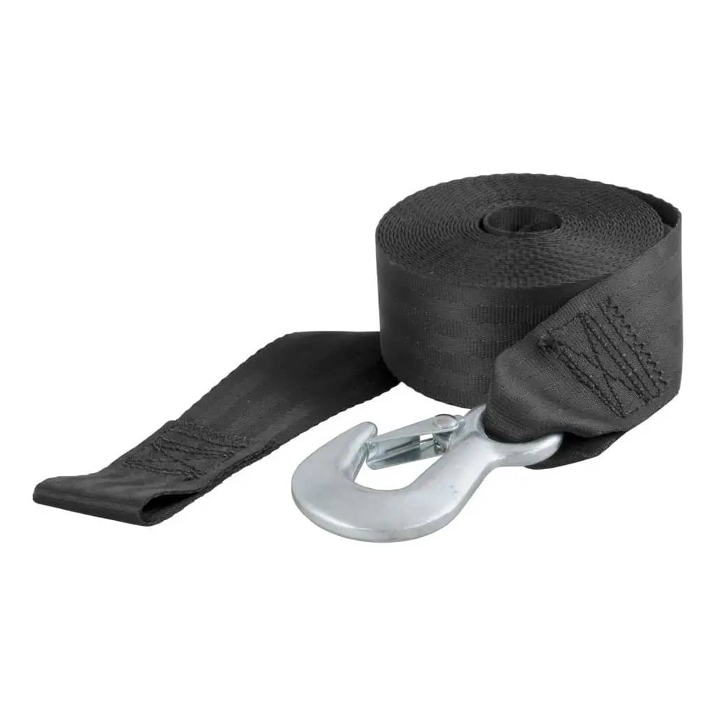 CURT 29007 20' Winch Strap with Snap Hook (1,333 lbs.) CURT 29007