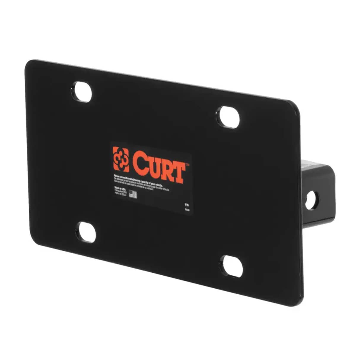 CURT 31002 HITCH MOUNTED LICENSE PLATE HOLDER (2" RECEIVER) CURT 31002