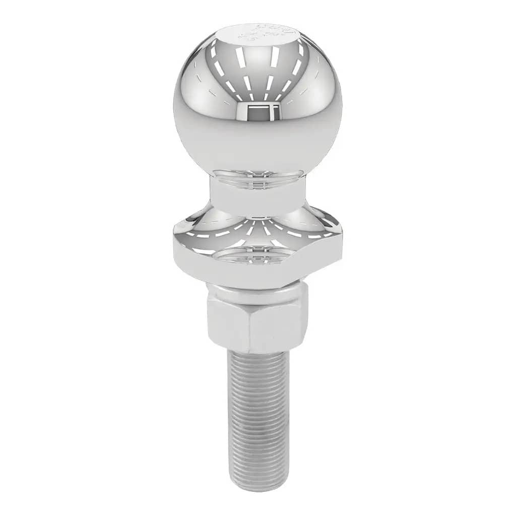 CURT 40016 1-7/8" Trailer Ball (3/4" x 3" Shank, 2,000 lbs., Chrome) CURT 40016