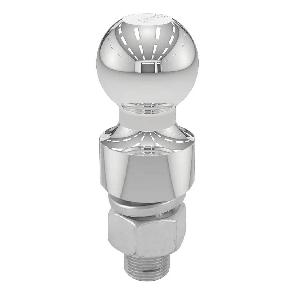 CURT 40033 2" Trailer Ball (1" x 2-1/8" Shank, 1" Rise, 6,000 lbs., Chrome) CURT 40033