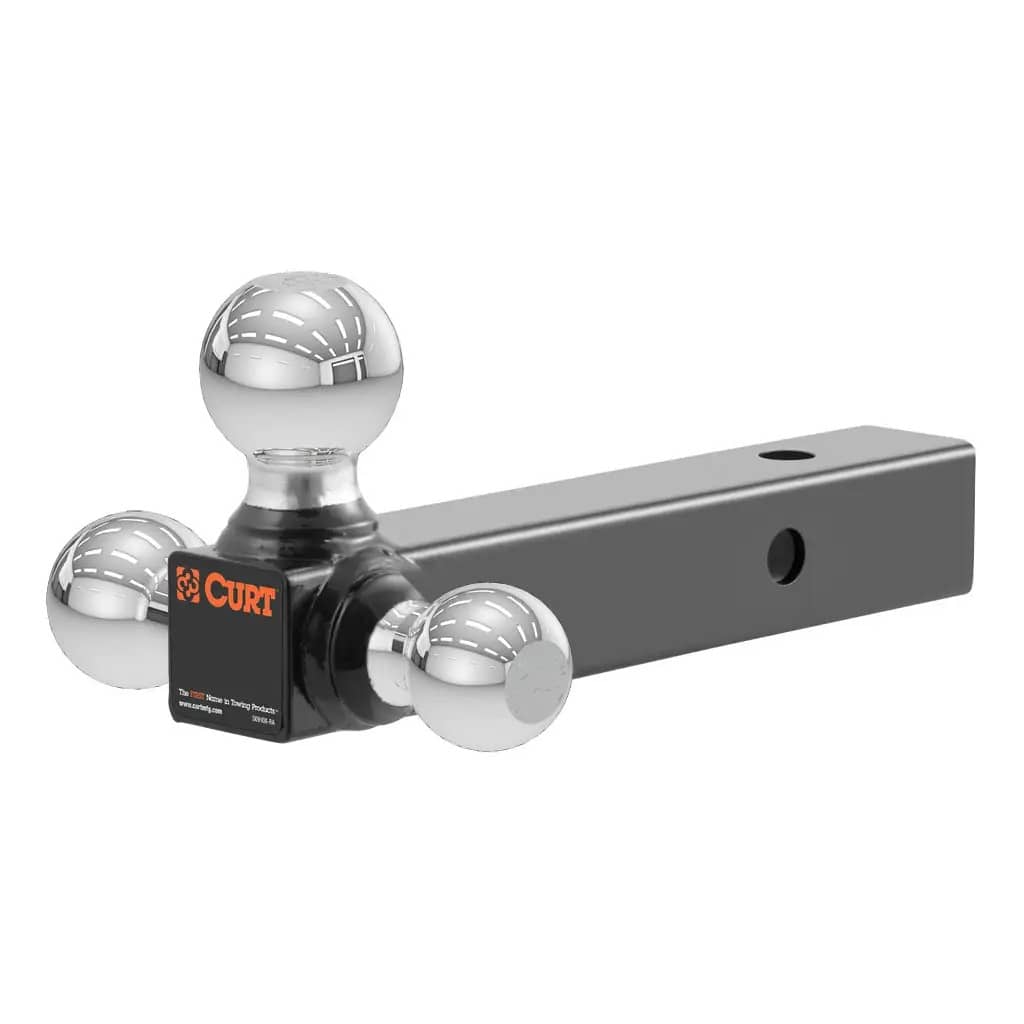 CURT 45001 Multi-Ball Mount (2" Hollow Shank, 1-7/8", 2" & 2-5/16" Chrome Balls) CURT 45001
