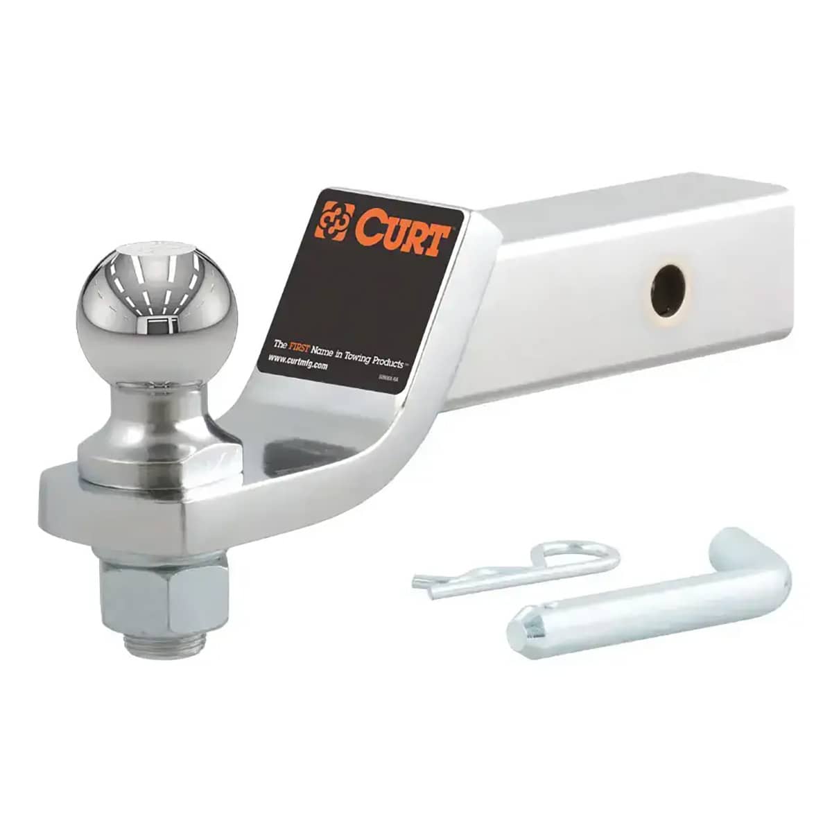 CURT 45293 LOADED BALL MOUNT WITH 1-7/8" BALL (2" SHANK 7,500 LBS. 2" DROP) CURT 45293