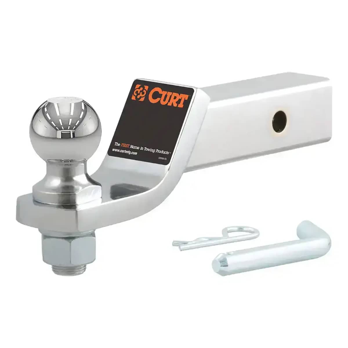 CURT 45295 LOADED BALL MOUNT WITH 2" BALL (2" SHANK 7,500 LBS. 2" DROP) CURT 45295