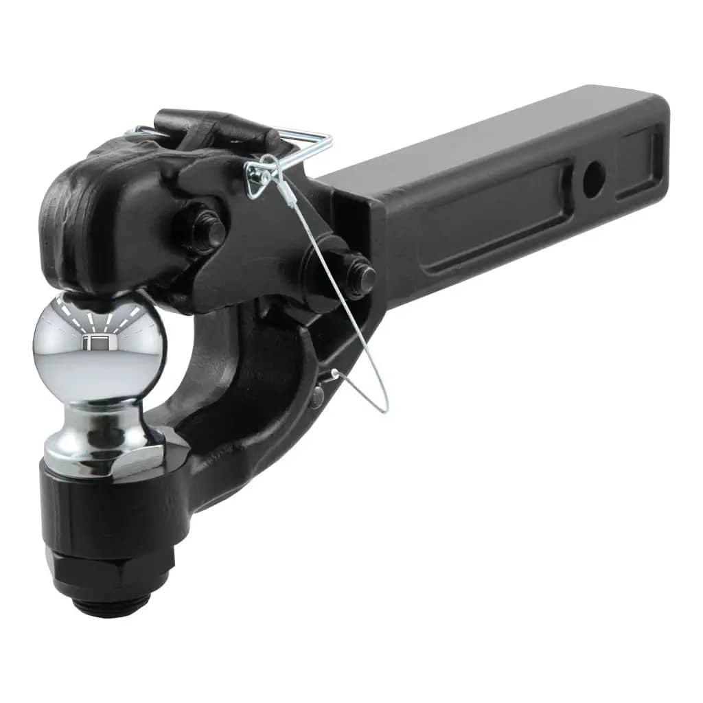CURT 48007 Receiver-Mount Ball & Pintle Hitch (2" Shank, 2" Ball, 10,000 lbs.) CURT 48007