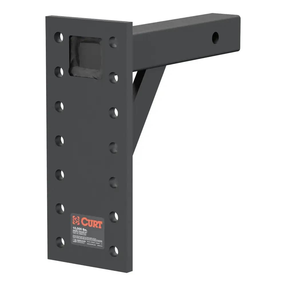 CURT 48341 Adjustable Pintle Mount (2" Shank, 10,000 lbs., 13" High, 10" Long) CURT 48341