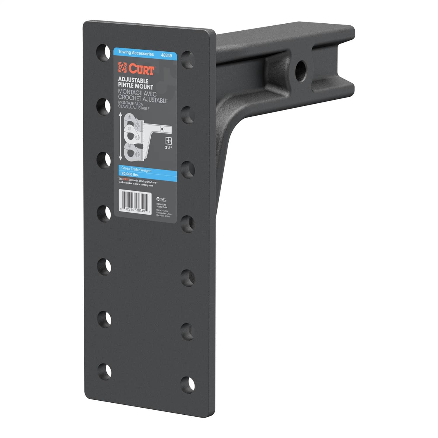 CURT 48349 ADJUSTABLE PINTLE HOOK CURT 48349