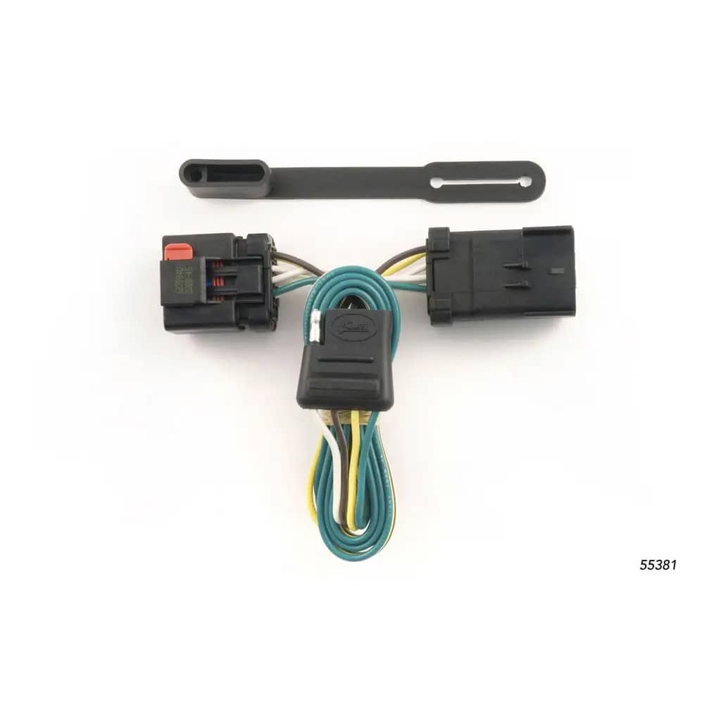 CURT 55381 Custom Wiring, 4-Flat, Select Chrysler, Dodge, Jeep, Mitsubishi with Tow Package CURT 55381