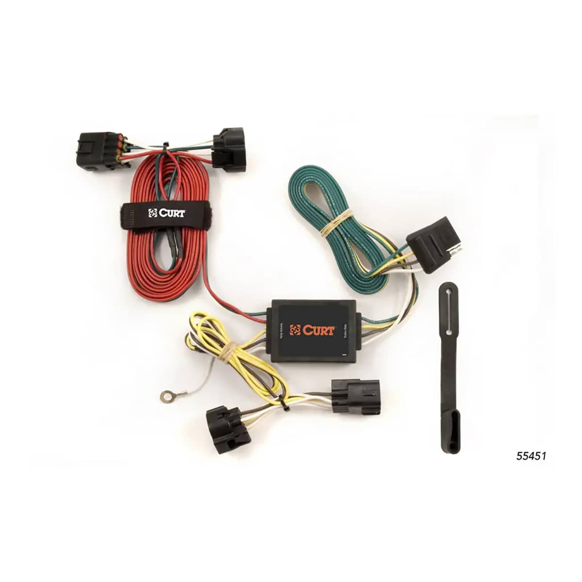 CURT 55451 CUSTOM WIRING HARNESS 4-WAY FLAT 05-06 JEEP GRAND CHEROKEE CURT 55451