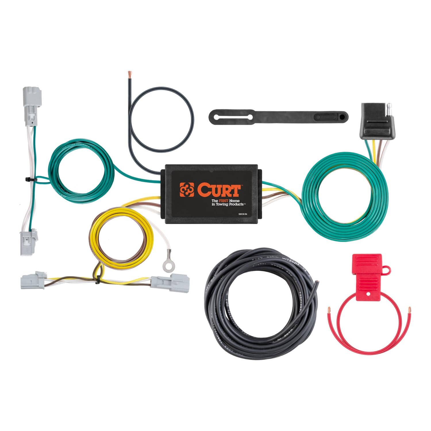 CURT 56387 4-FLAT WIRE HARNESS 16-25 MALIBU (EXC LED TAIL LIGHTS) CURT 56387