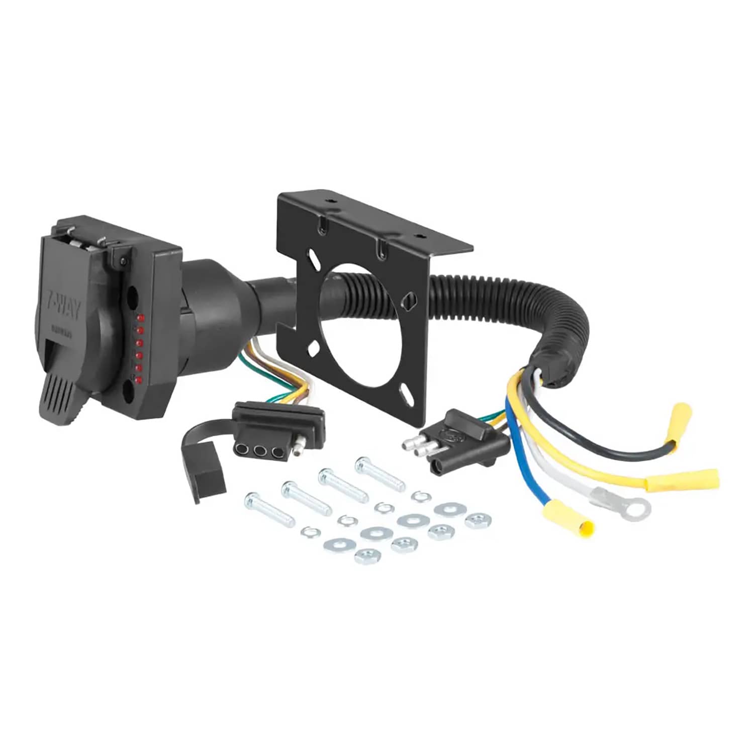 CURT 57674 DUAL-OUTPUT ELECTRICAL ADAPTER W/TESTER CURT 57674