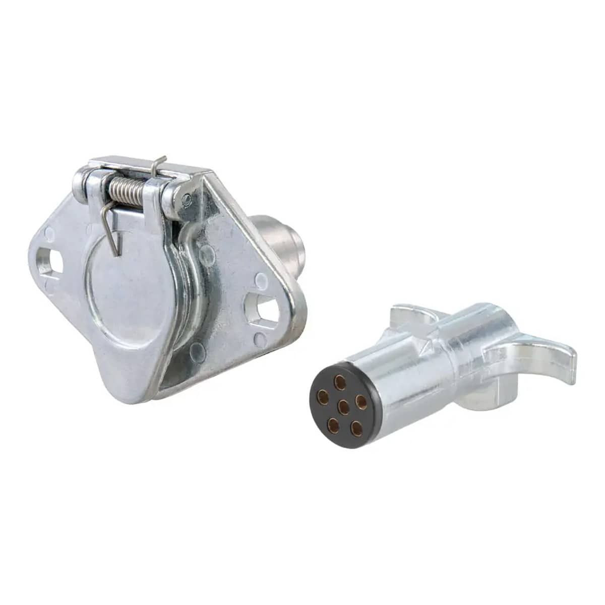 CURT 58092 6-WAY ROUND CONNECTOR PLUG & SOCKET (PACKAGED) CURT 58092