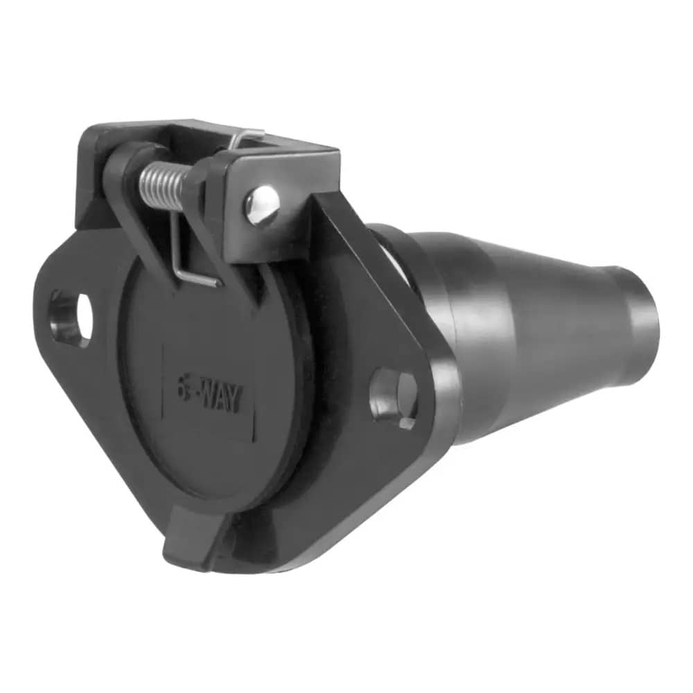 CURT 58130 6-WAY ROUND CONNECTOR(VEHICLE SIDE) CURT 58130