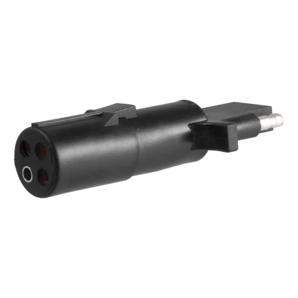 CURT 58414 ELECTRICAL ADAPTER (4-ROUND VEHICLE TO 4-FLAT TRAILER) CURT 58414