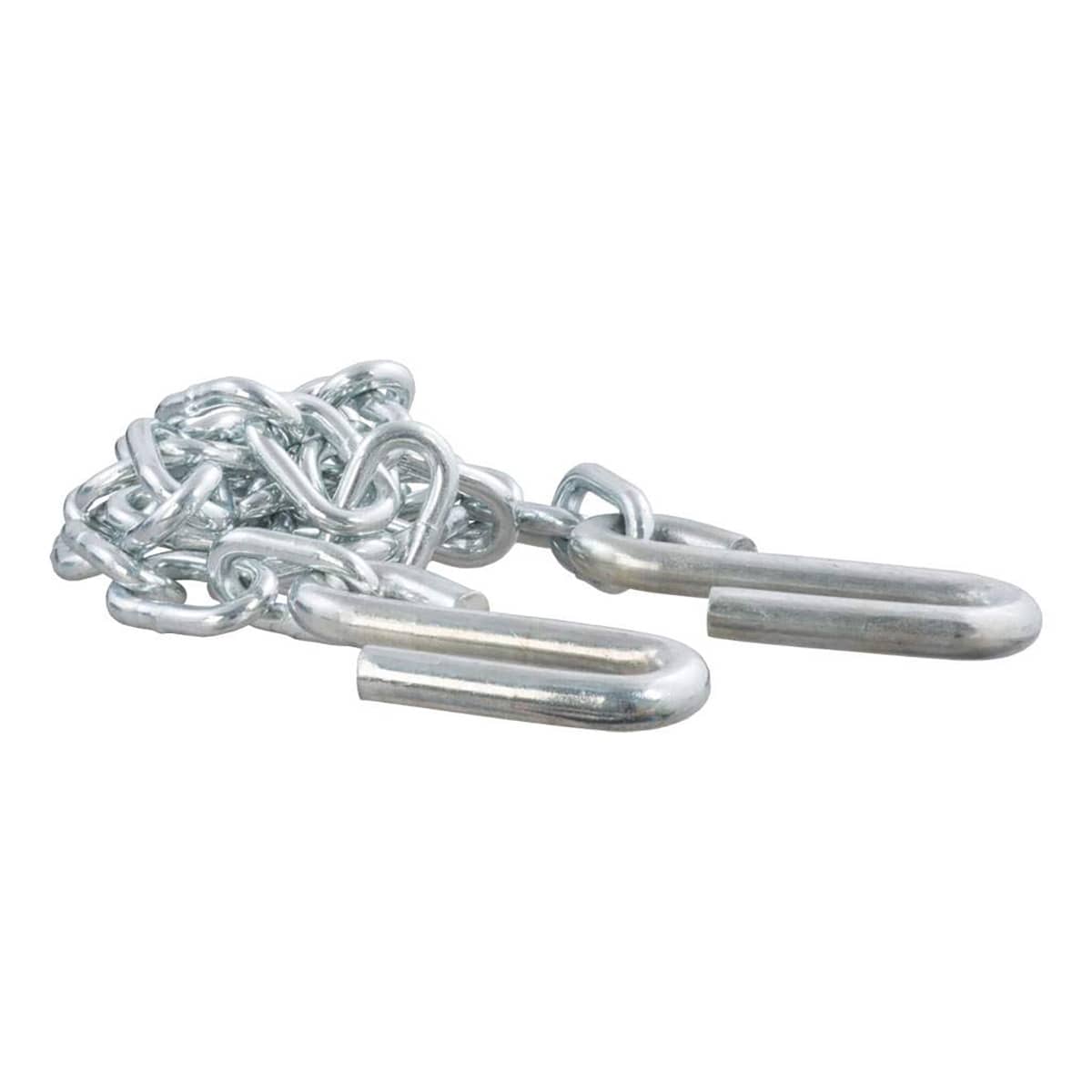 CURT 80030 48" Safety Chain with 2 S-Hooks (5,000 lbs, Clear Zinc) CURT 80030