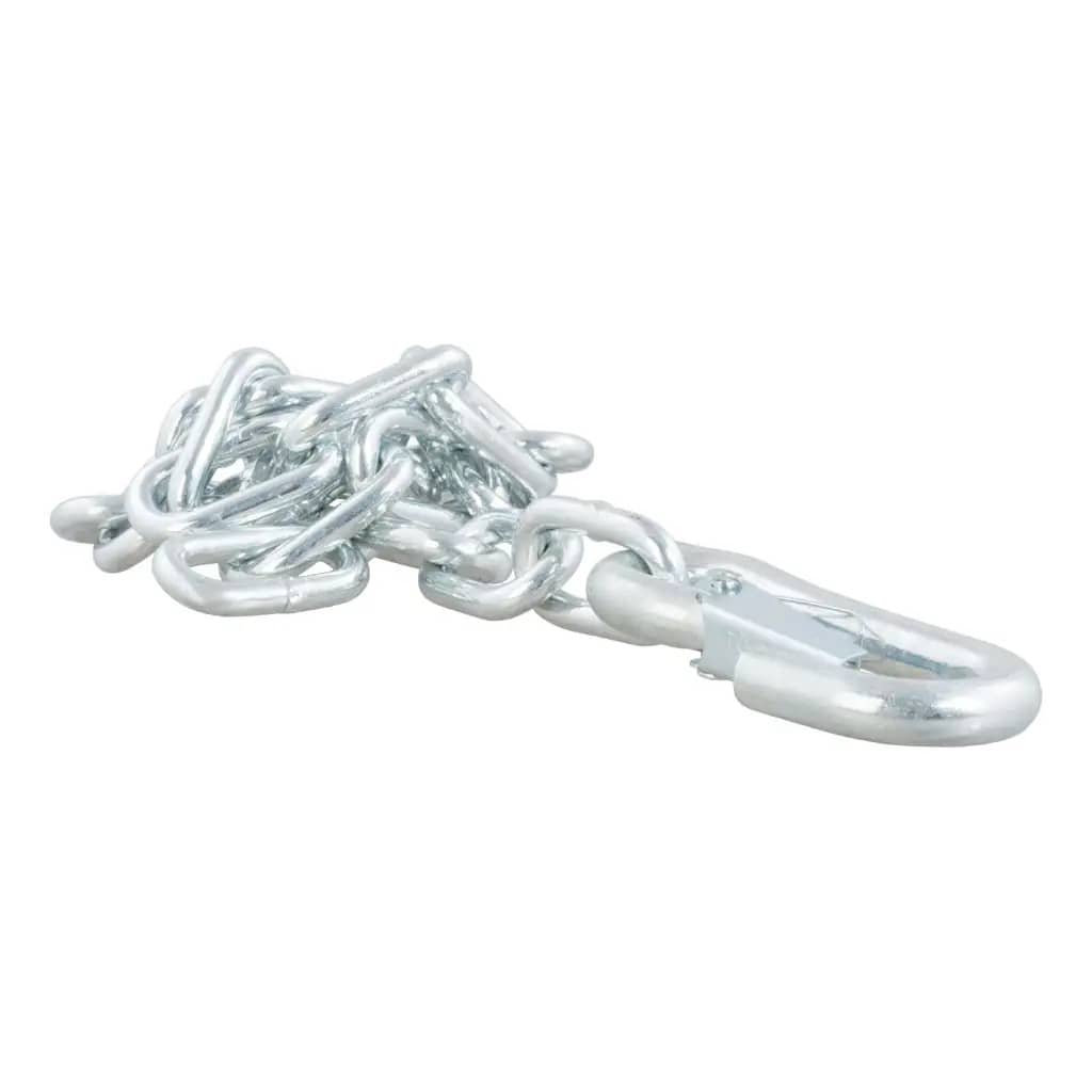CURT 80313 27" Safety Chain with 1 Snap Hook (5,000 lbs, Clear Zinc) CURT 80313
