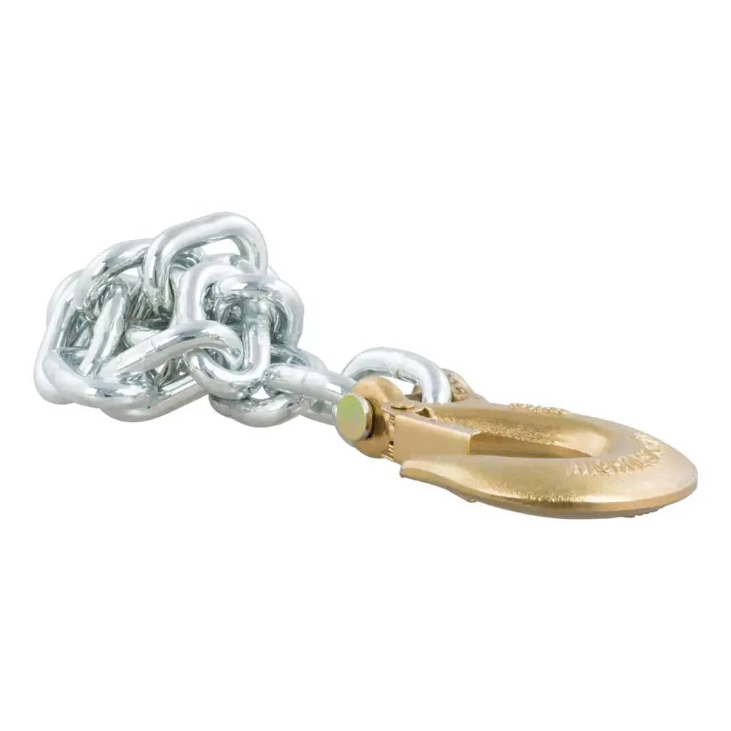 CURT 80315 35" Safety Chain with 1 Clevis Hook (16,200 lbs, Yellow Zinc) CURT 80315