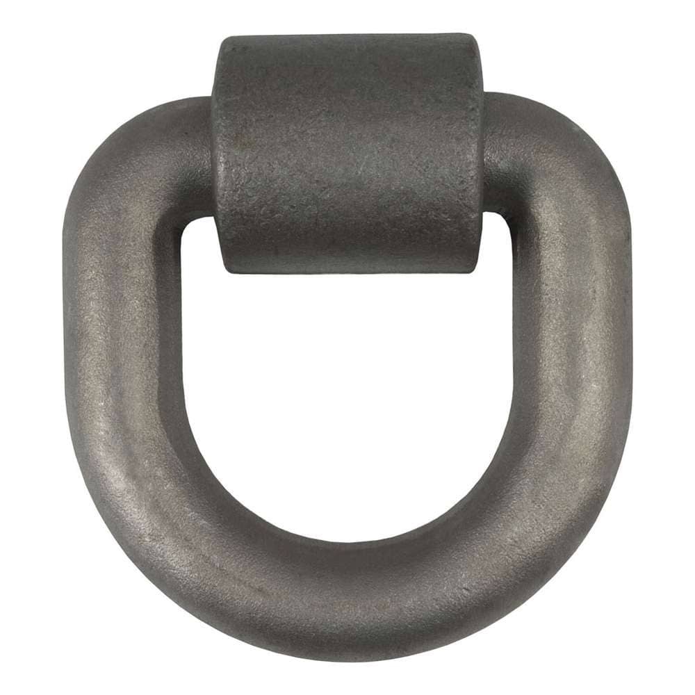 CURT 83770 3" x 3" Weld-On Tie-Down D-Ring (15,587 lbs, Raw Steel) CURT 83770