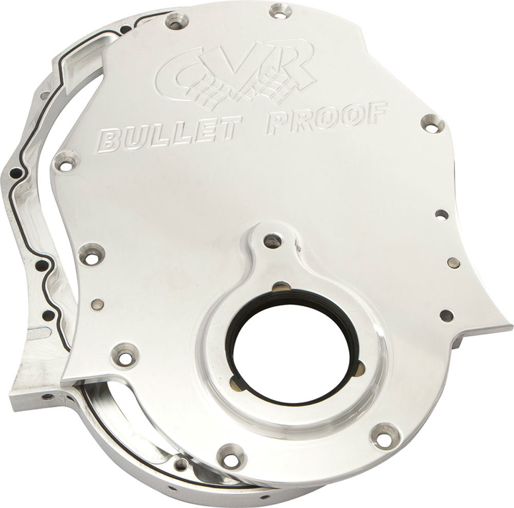 CVR Performance TC2454CL BBC Billet Timing Cover 2-Piece - Polished CVR Performance TC2454CL
