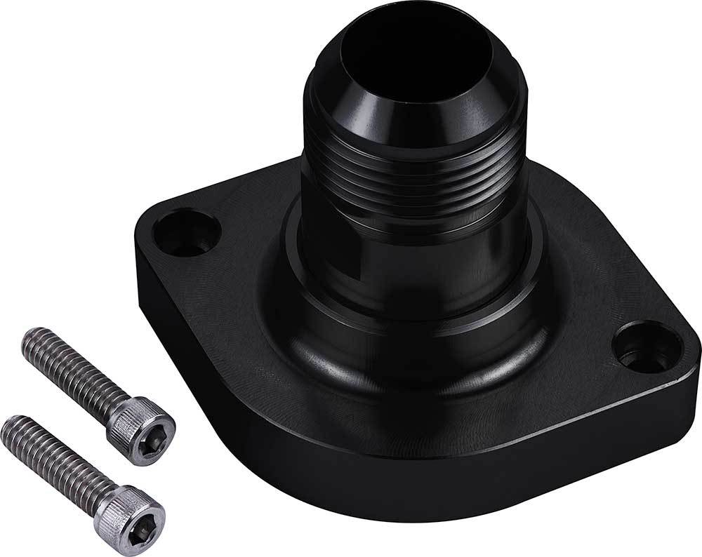 CVR Performance TSH5SABK Thermostat Housing GM LS w/16AN - Black CVR Performance TSH5SABK