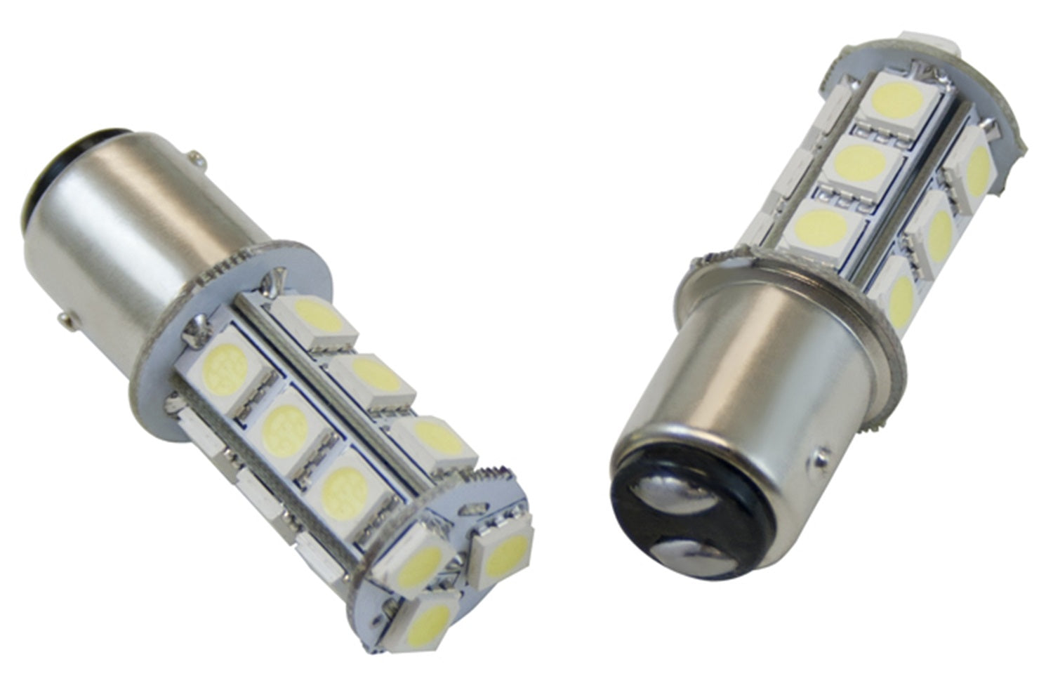 LED Bulb; 1157 Bulb Type; Twist Mount; White; 18 LED; 360 Deg.; 1 Pair; IPCW CWB-1157LW18