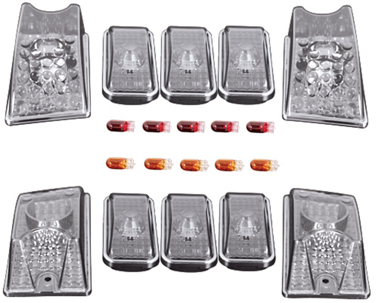 Cab Roof Lights; Crystal Clear; 10 pc.; IPCW CWC-H2CAB