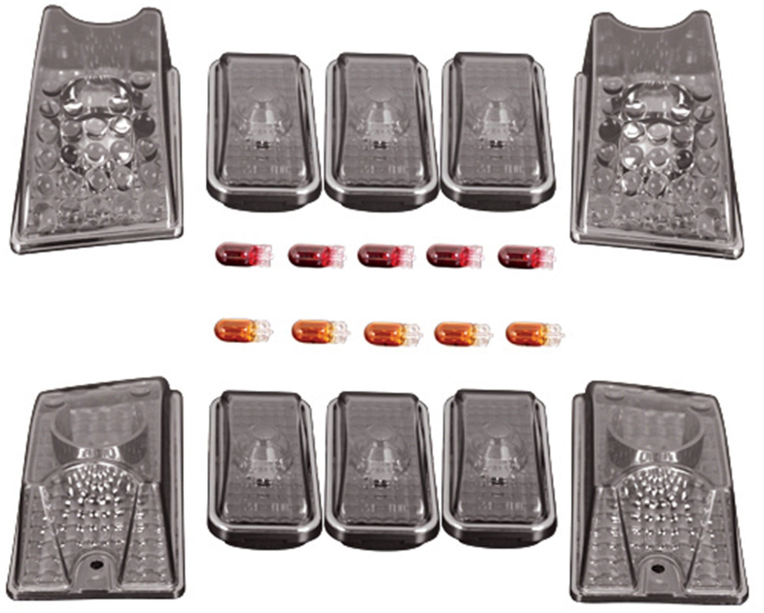 Cab Roof Lights; Platinum Smoke; 10 pc.; IPCW CWC-H2CABS