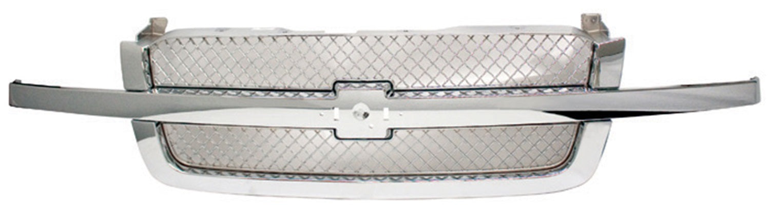 Custom Grille; Smooth; All Chrome; IPCW CWG-GR0407H0C