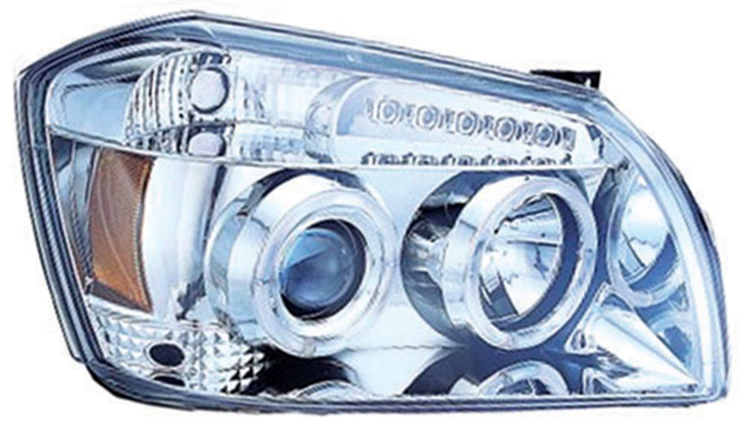 Head Lamps; Projector w/Rings; Chrome; IPCW CWS-417C2