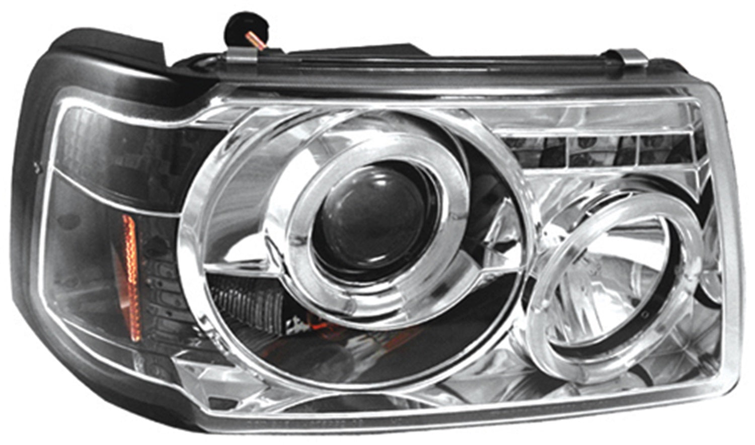 Head Lamps; Projector w/Rings; Chrome; IPCW CWS-507C2