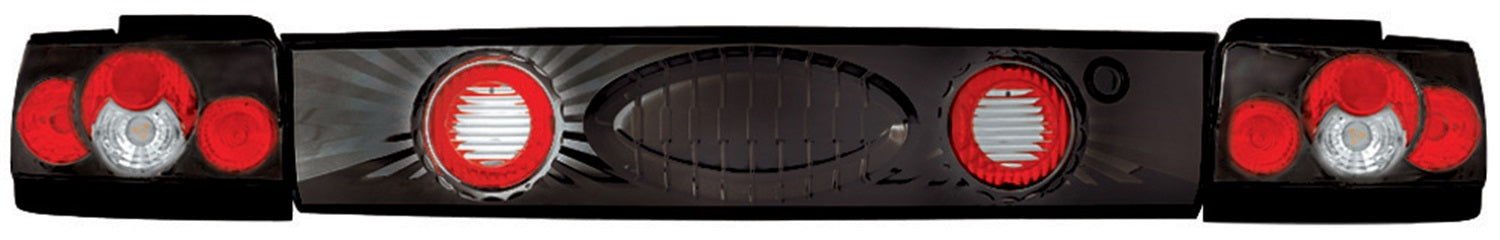 Crystal Eyes™ Tail Lamps; Bermuda Black; 3 pc.; IPCW CWT-2029B2