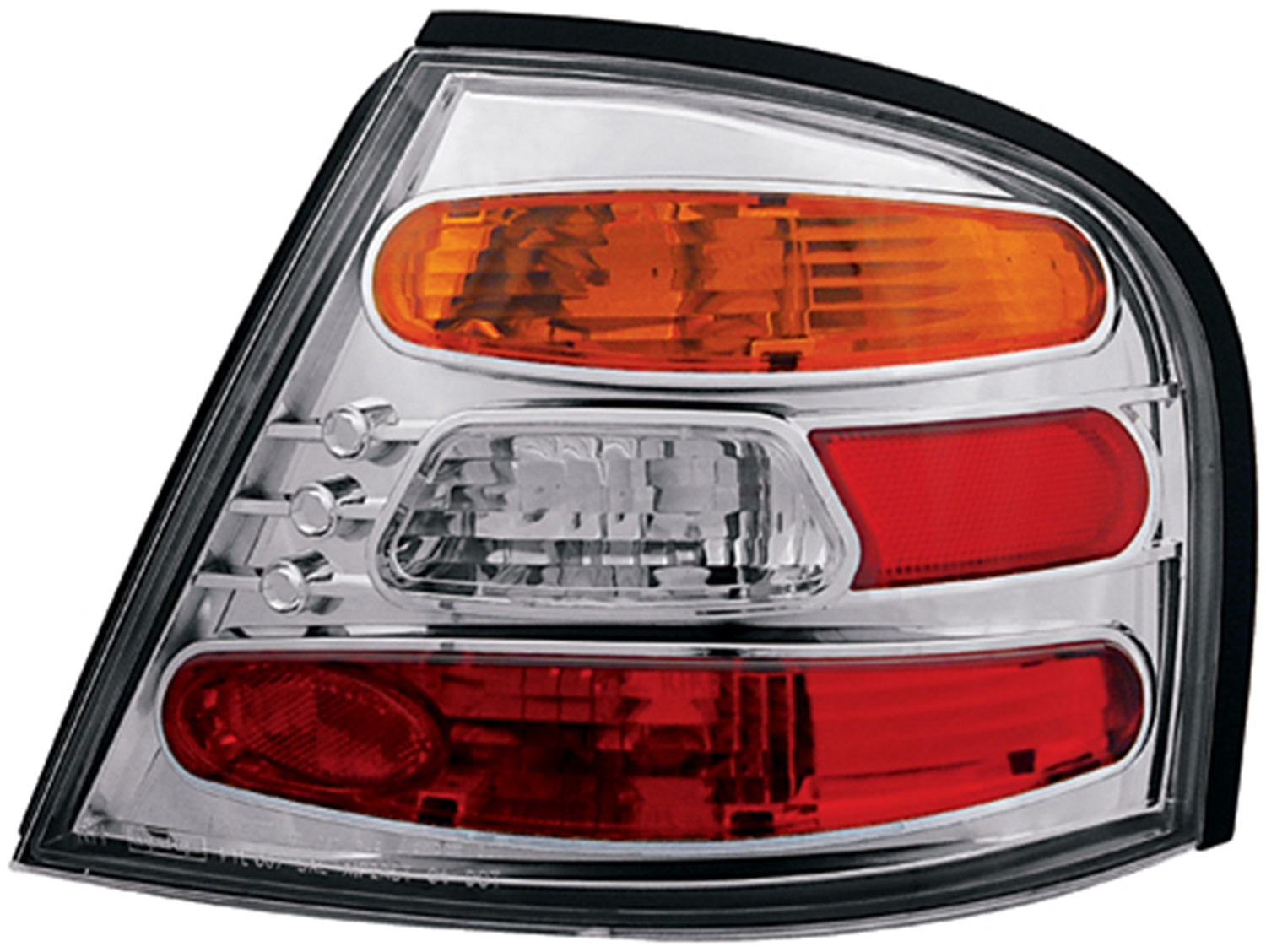 Crystal Eyes™ Tail Lamps; Clear/Red/Amber; IPCW CWT-CE1109CA