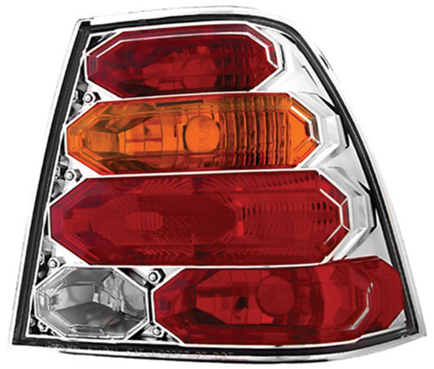 Crystal Eyes™ Tail Lamps; Clear/Red/Amber; IPCW CWT-CE3034CA