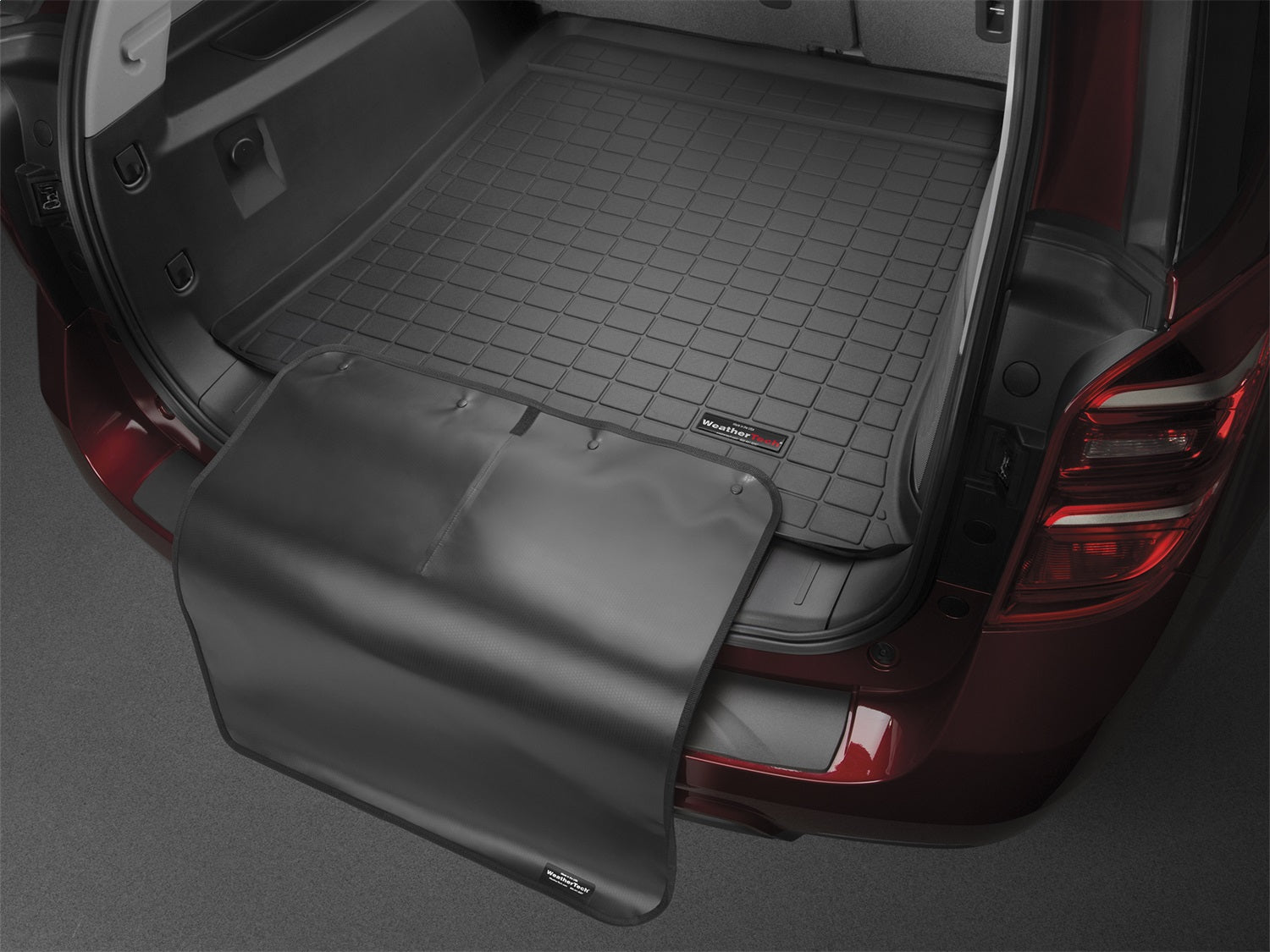 Weathertech 401348SK Cargo Liner w/Bumper Protector; Black; Behind 2nd Row Seating; Weathertech 401348SK