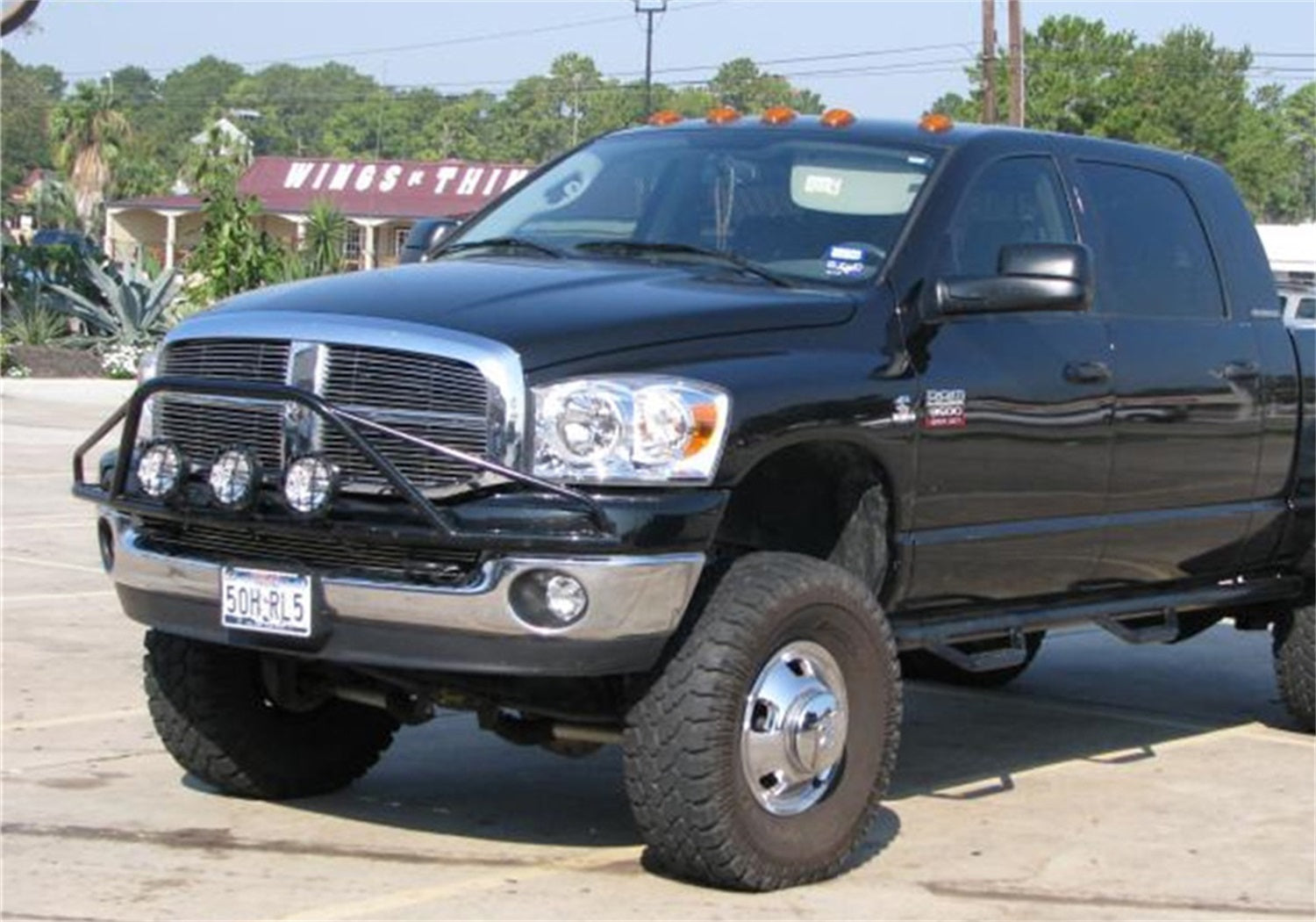 N-Fab D023LH-TX Light Mounting-Pre-Runner Light Bar-02-08 Ram 1500/02-03 2500/3500-TX Blk N-Fab D023LH-TX