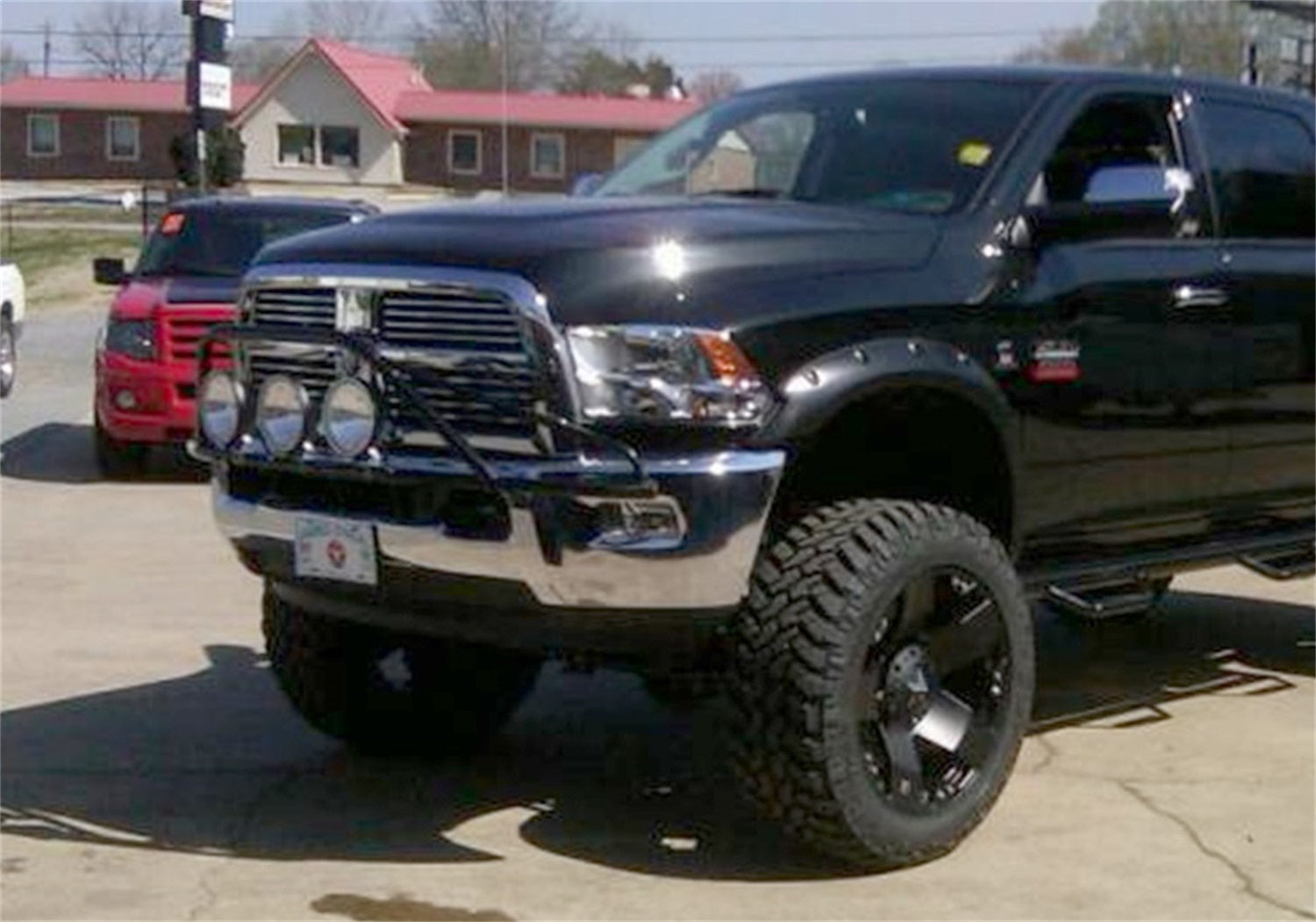 N-Fab D103LH-TX Light Mounting-Pre-Runner Light Bar-10-19 Ram 2500/3500-TX Blk N-Fab D103LH-TX