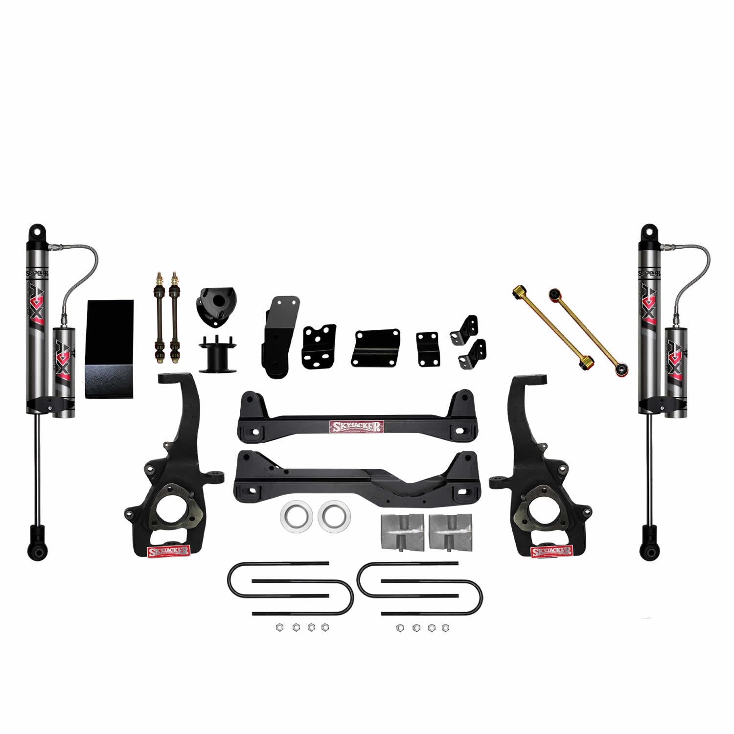 Skyjacker D660SSK-X 6 In. Suspension Lift Kit With ADX 2.0 Remote Reservoir Shocks. Skyjacker D660SSK-X
