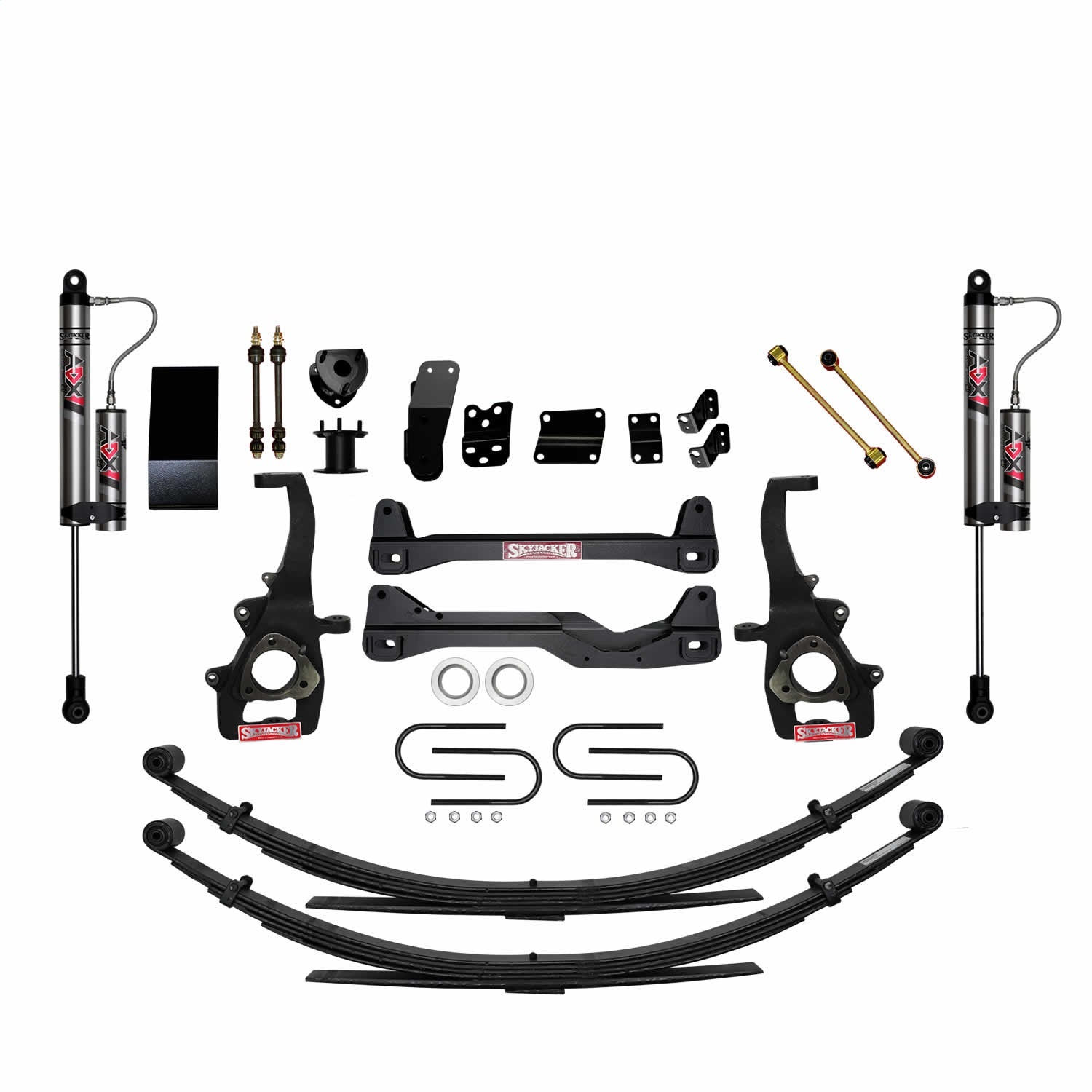 Skyjacker D660SSKS-X 6 In. Suspension Lift System With ADX 2.0 Remote Reservoir Shocks. Skyjacker D660SSKS-X
