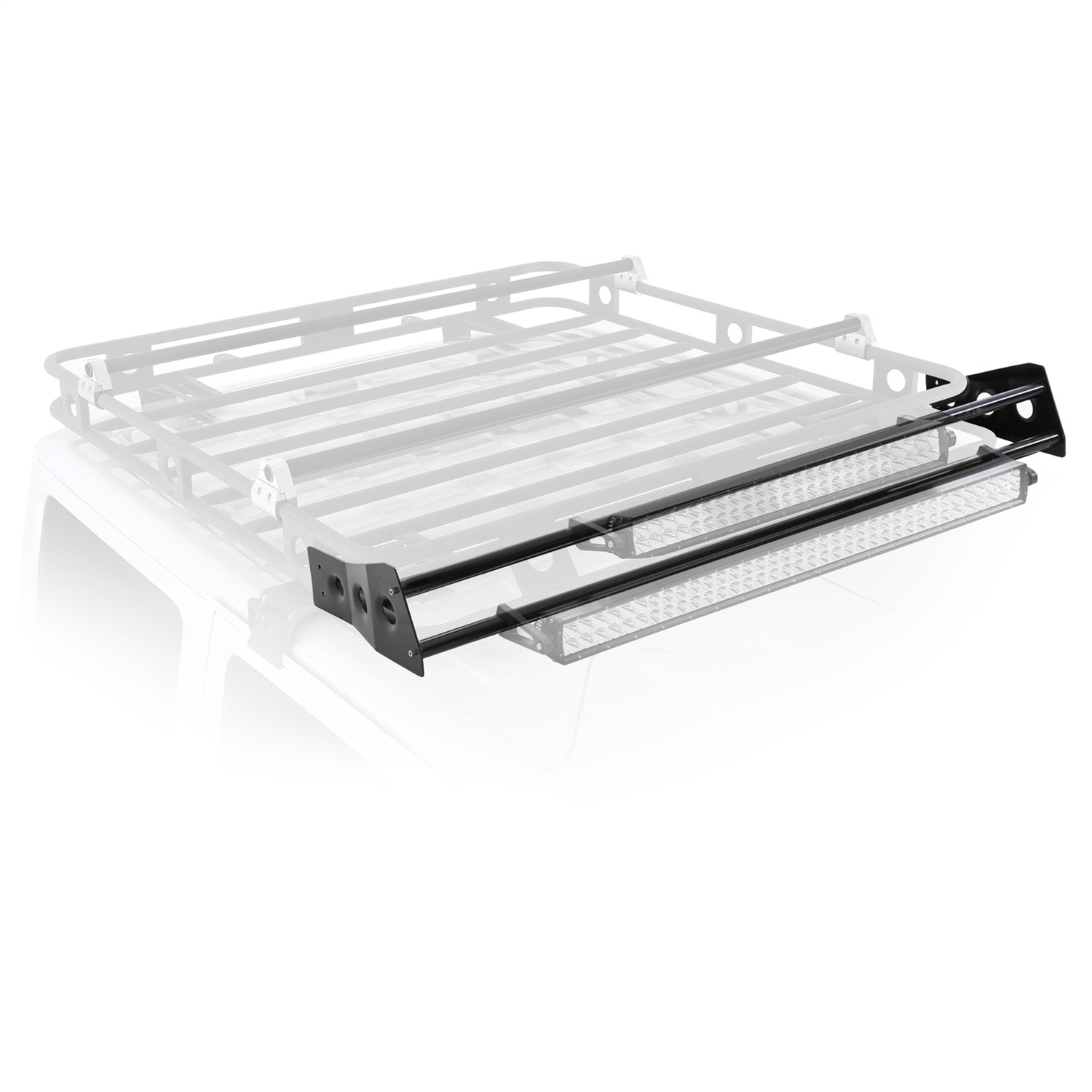 Defender Rack LED Light Bar Mount Kit Smittybilt D8045