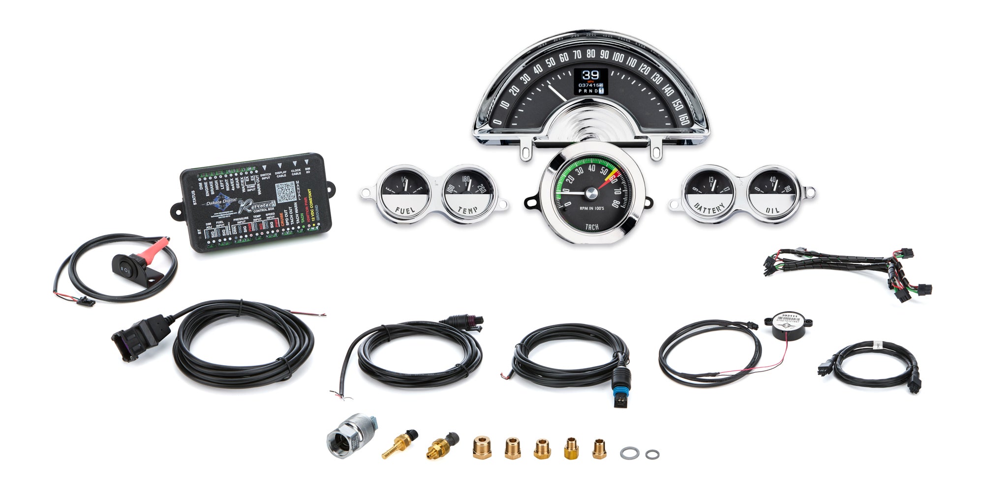 Dakota Digital RTX-58C-VET-X 1958-62 Chevy Corvette RTX Instrument System Dakota Digital RTX-58C-VET-X