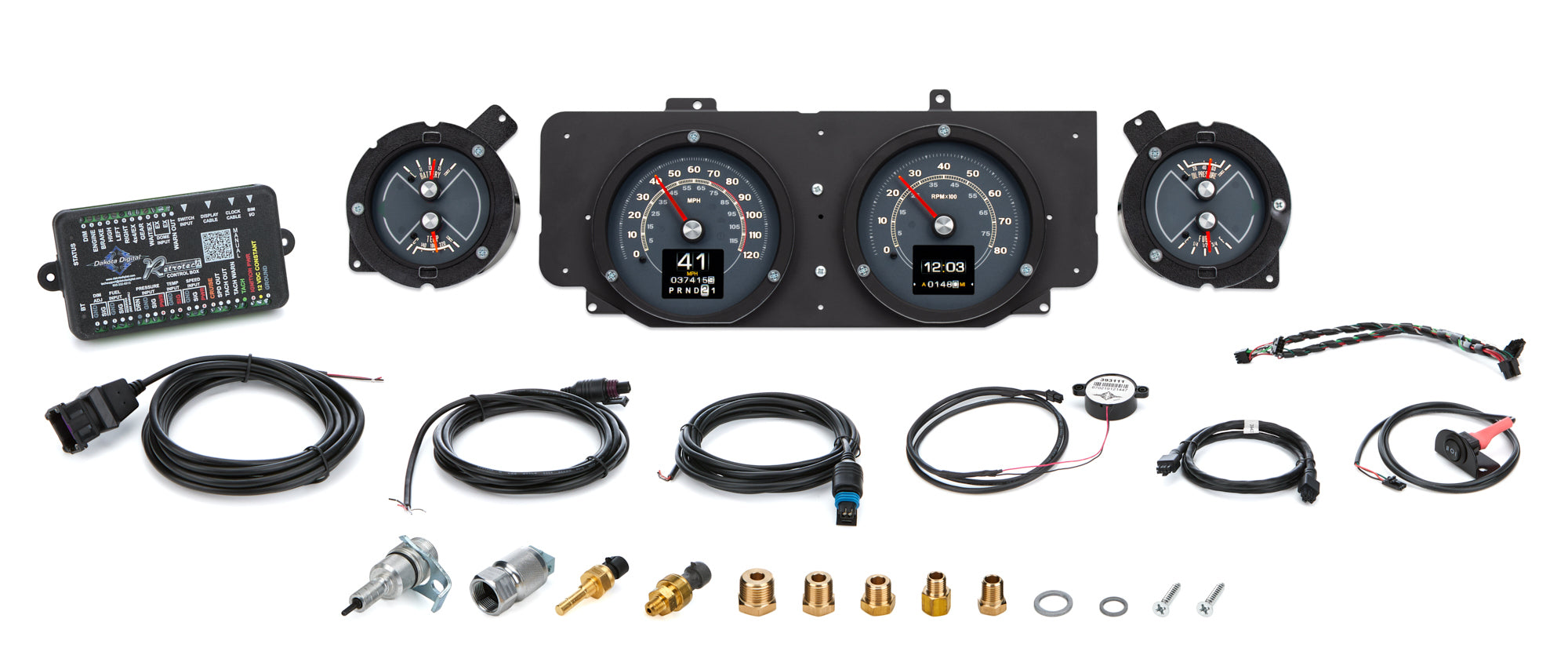 Dakota Digital RTX-69F-MUS-X 1969-70 Ford Mustang RTX Instrument System Dakota Digital RTX-69F-MUS-X