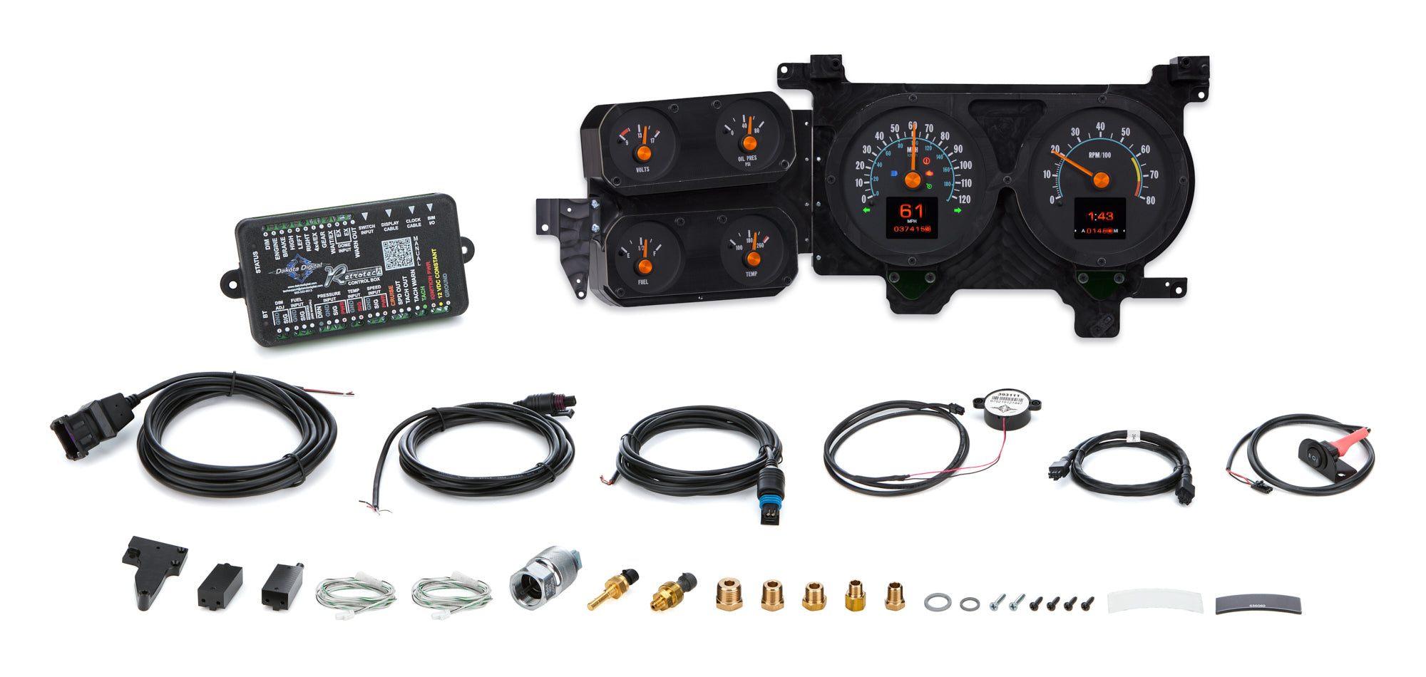 Dakota Digital RTX-76C-PU-X 1973-91 Chevy Truck RTX Instrument System Dakota Digital RTX-76C-PU-X
